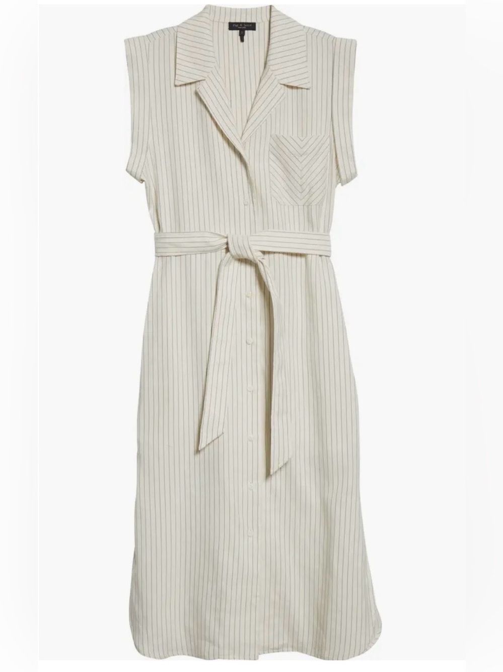 RAG & BONE Helena Stripe Linen Blend Shirtdress - Picture 10 of 16